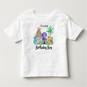 Camiseta Infantil Bebês Adoráveis Dinossauros Aniversário T-shirt To