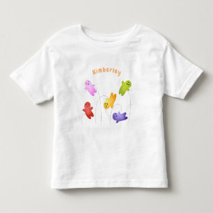 Camiseta Infantil Bebês bonitos de geleia doce desenho animado
