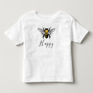 Camiseta Infantil Bee Happy Toddler T-Shirt