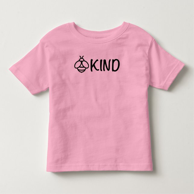 Camiseta Infantil Bee Kind, inspiração (Frente)