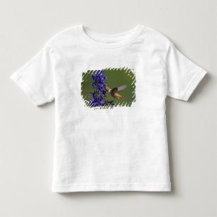 Camiseta Infantil Beija-flor-cinzento