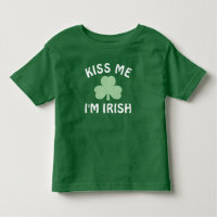 Beije Me Estou Irlandês Trevo Verde Dia de São Pat