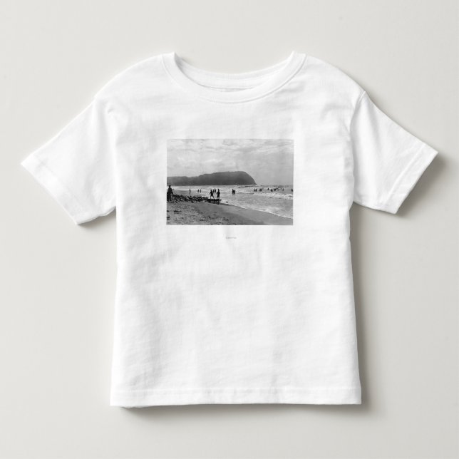 Camiseta Infantil Beira-mar, Bathers de Oregon e cabeça de Tillimook (Frente)