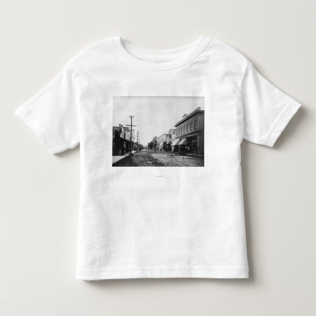 Camiseta Infantil Beira-mar, fotografia da opinião de rua principal (Frente)