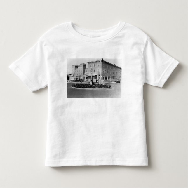 Camiseta Infantil Beira-mar, opinião de Oregon da fotografia do (Frente)