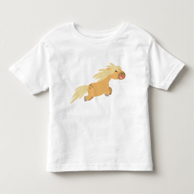 Camiseta Infantil Bela Caricatura Palomino Pony (Frente)