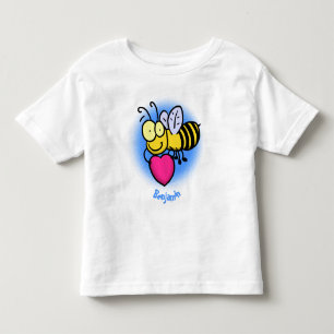 Camiseta Infantil Bela engraçada bonita com ilustração cardíaca