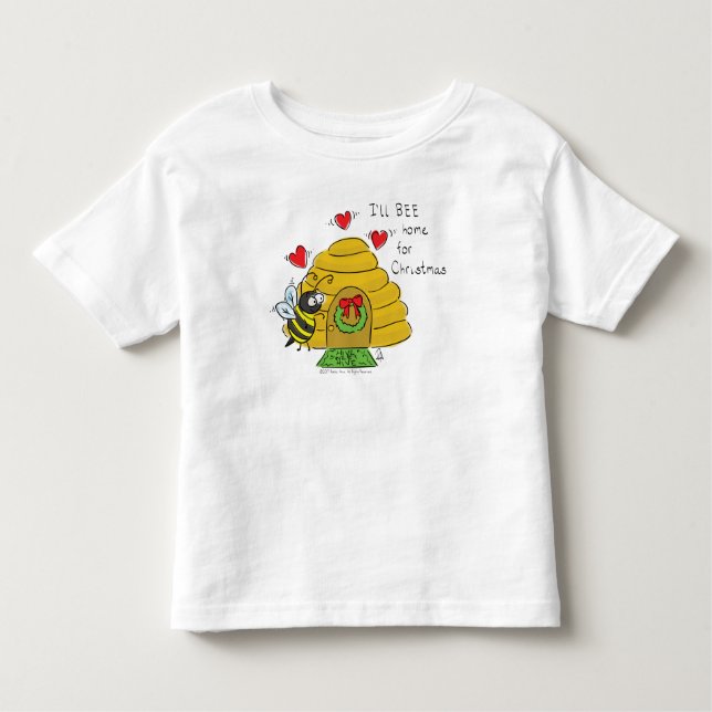 Camiseta Infantil Bela Festa de Natal Engraçada Cartoon (Frente)