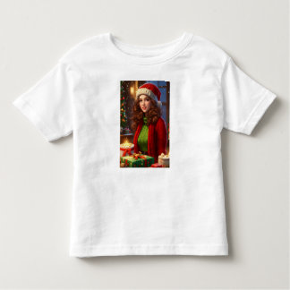 Camiseta Infantil Bela Pinup Festiva - Impressão de Arte Pensada no