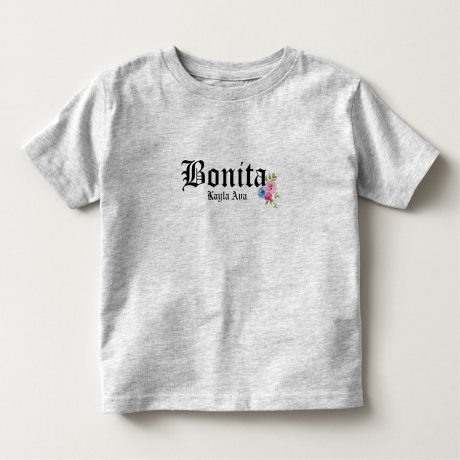 Camiseta Infantil Belas Meninas Bonitas Nome Personalizado (Frente)