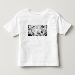 Camiseta Infantil Beleza e o animal, 1874 (litho) (foto de b/w)