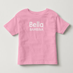Camiseta Infantil Bella Bambina Italiana Siciliana