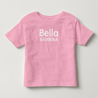 Camiseta Infantil Bella Bambina Italiana Siciliana