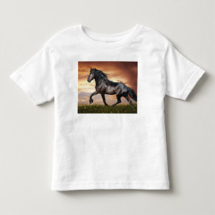 Camiseta Infantil Belo Cavalo Negro
