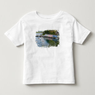 Camiseta Infantil Belo porto e veleiros com reflexos em 2