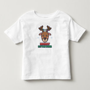 Camiseta Infantil Belo Rena com Luzes de Natal para Crianças