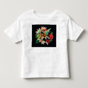 Camiseta Infantil Belo Travesseiro decorativo das Flores