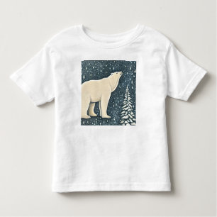 Camiseta Infantil Belo Urso Polar Ártico