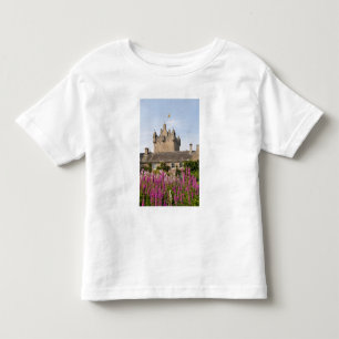 Camiseta Infantil Belos jardins e famoso castelo na Escócia 2