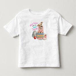Camiseta Infantil Bem-vindo às Aventuras Escolares de Lina!
