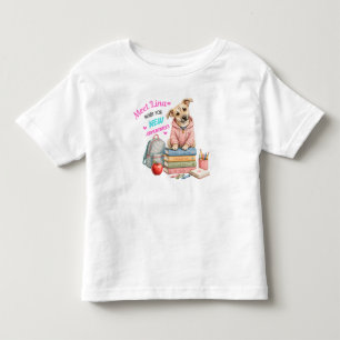 Camiseta Infantil Bem-vindo às Aventuras Escolares de Lina!