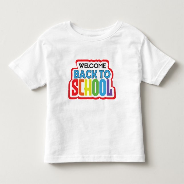 Camiseta Infantil Bem-vindo de volta à escola (Frente)