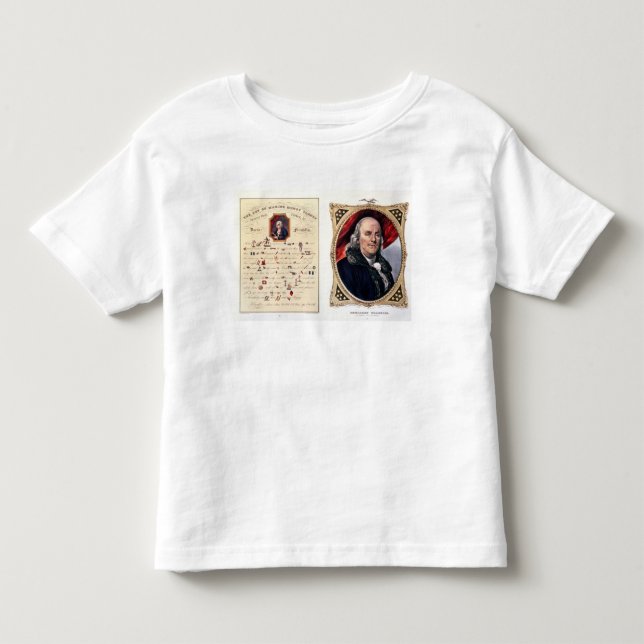 Camiseta Infantil Benjamin Franklin 1847 (Frente)