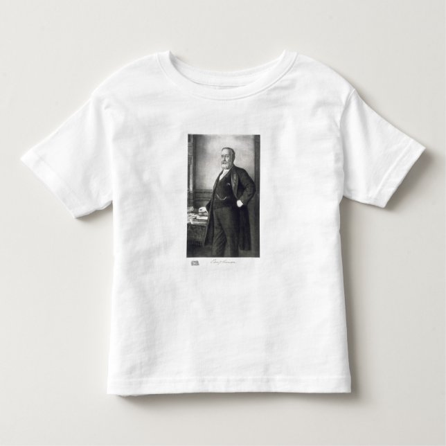 Camiseta Infantil Benjamin Harrison (1833-1901), 2ó presidente de t (Frente)