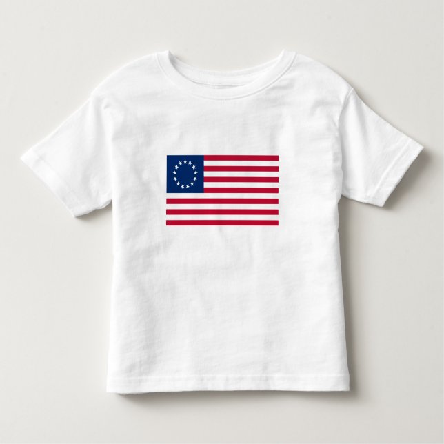 Camiseta Infantil Betsy Ross American Flag (Frente)