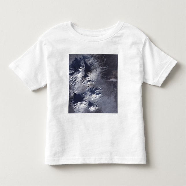 Camiseta Infantil Bezymianny Volcano exibe uma pluma modesta (Frente)