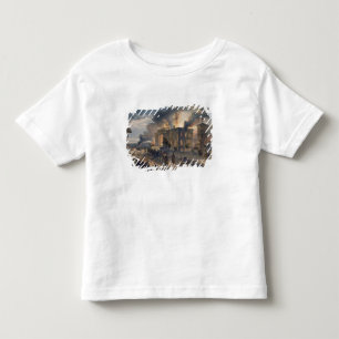 Camiseta Infantil Biblioteca pública e templo dos ventos, placa de