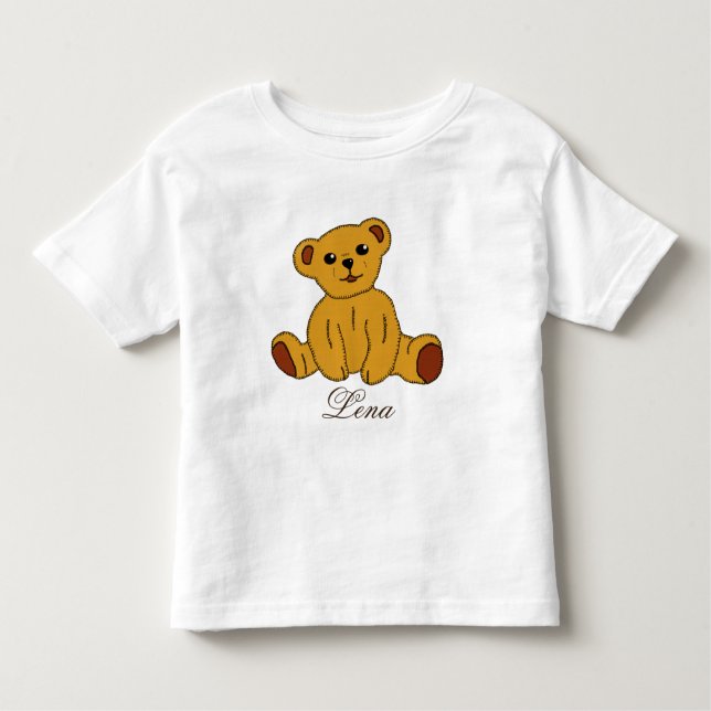 Camiseta Infantil Bichinho de pelúncia personalizante (Frente)