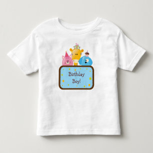 Camiseta Infantil Bicho-de-Aniversário de Animais Cujos