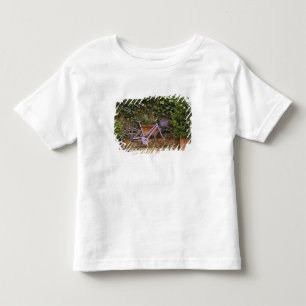 Camiseta Infantil Bicicleta estacionada, Pienza, Itália, Toscana