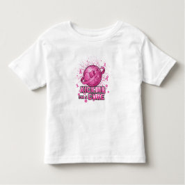 Camiseta Infantil Bicking para uma Cura - Cancer de Mama de Futebol 