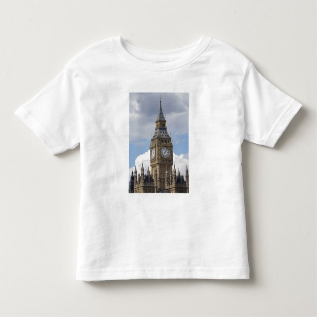 Camiseta Infantil Big Ben e Casas do Parlamento, Londres, (Frente)