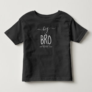 Camiseta Infantil Big Bro   Anúncio de Novo Bebê Personalizado Diver