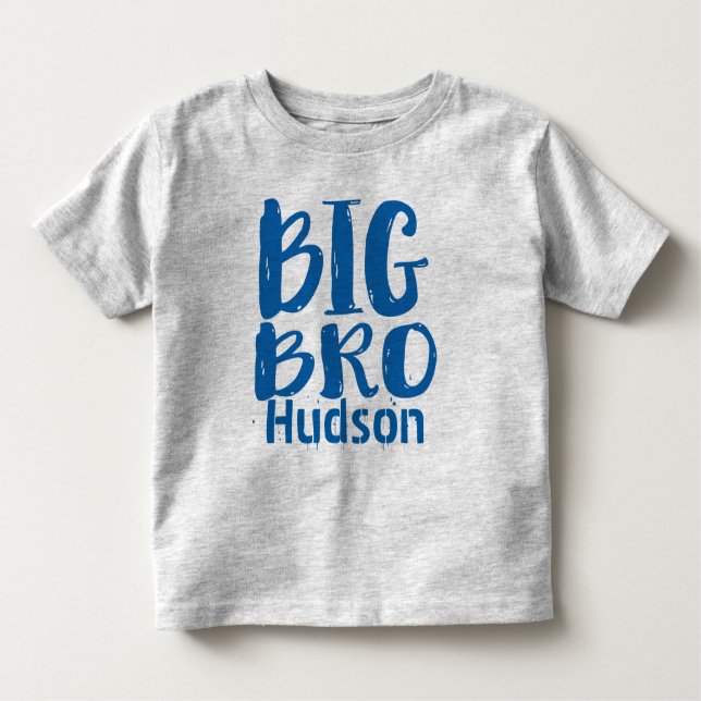 Camiseta Infantil BIG BRO Blue personalizado (Frente)