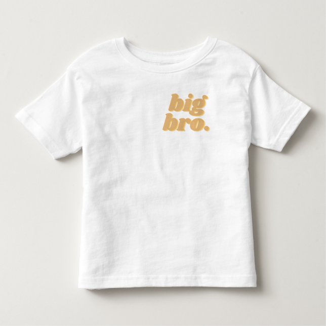 Camiseta Infantil "Big bro" Correspondente aos Irmãos (Frente)