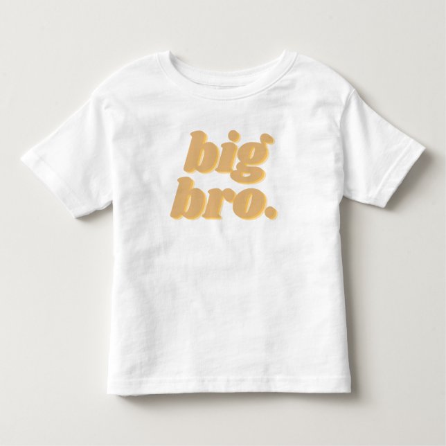 Camiseta Infantil "Big bro" Correspondente aos Irmãos (Frente)