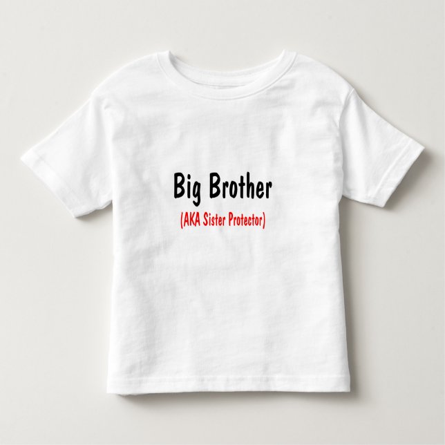 Camiseta Infantil Big Brother (AKA Protetor Irmã) (Frente)