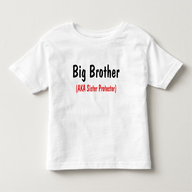 Camiseta Infantil Big Brother (AKA Protetor Irmã) (Frente)
