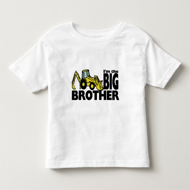 Camiseta Infantil Big Brother Backhoe (Frente)
