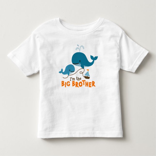 Camiseta Infantil Big Brother - Baleia de Mod (Frente)