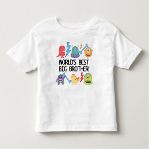 Camiseta Infantil Big brother do mundo dos monstro o melhor