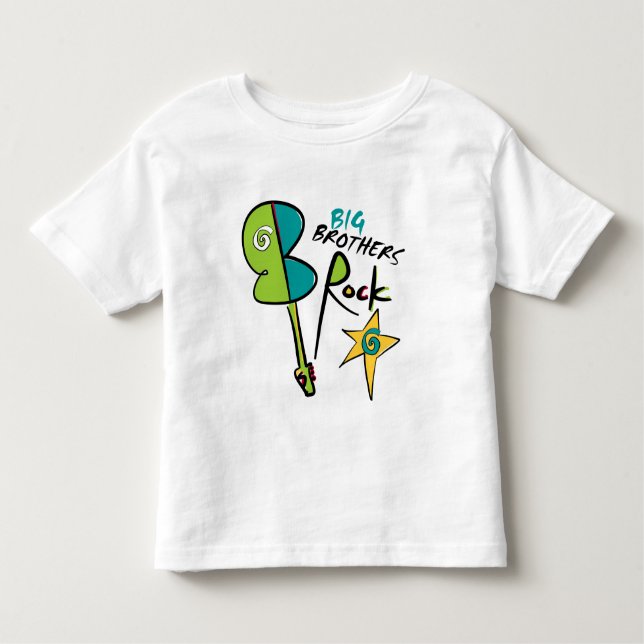 Camiseta Infantil Big Brothers Rock! (Frente)