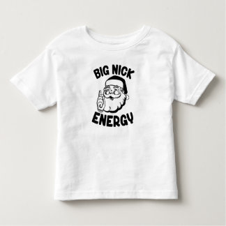 Camiseta Infantil Big Nick Energy Papai Noel Engraçado Natal