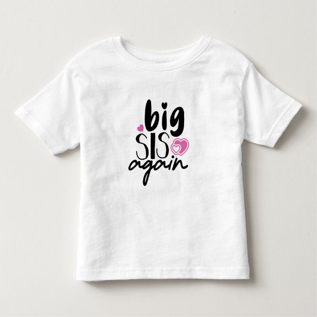 Camiseta Infantil Big Sis Novamente (Frente)