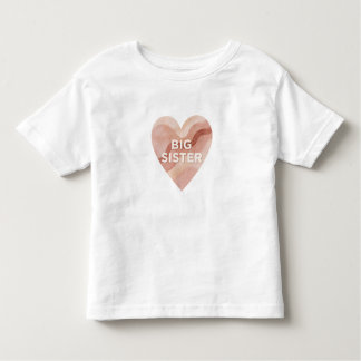 Camiseta Infantil Big Sister Abstract Heart Shirt – Modern Family Gi