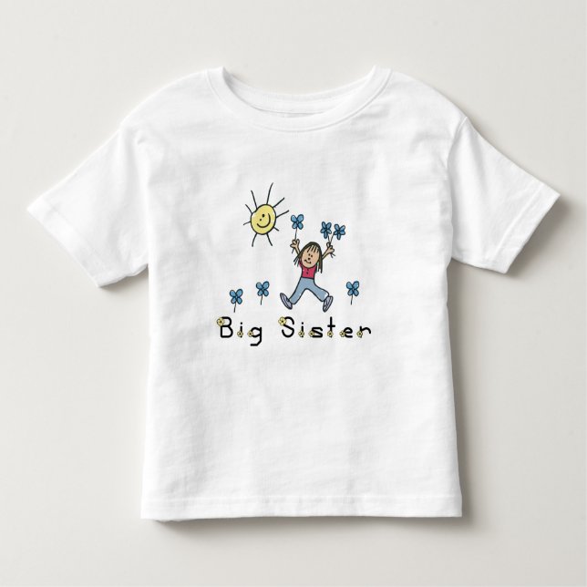 Camiseta Infantil Big Sister T-Shirt (Frente)